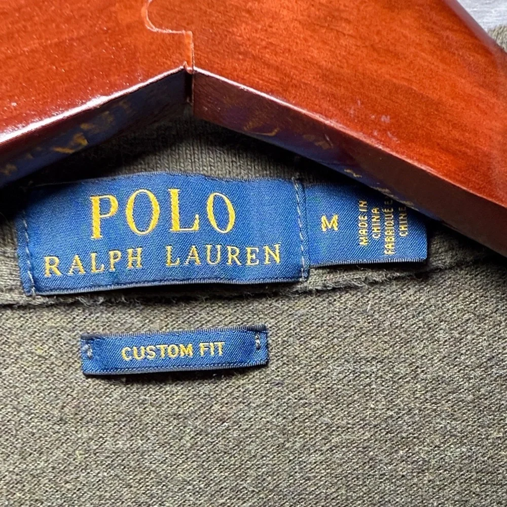 Polo by Ralph Lauren Dark Green Men's Polo Shirt Custom Fit Size Medium